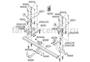 Фаркоп Brink для SUZUKI SX4 2006-2013. Артикул 469700