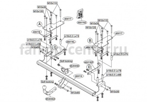 Фаркоп Brink для SUZUKI SX4 2006-2013. Артикул 469700