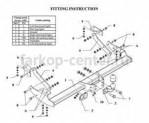 Фаркоп Auto-Hak для RENAULT TRAFIC 2001-2014. Артикул G 40