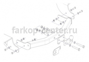 Фаркоп Bosal Russia для GEELY EMGRAND X7 2013-2016. Артикул 9011-F