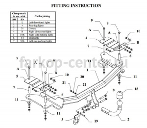 Фаркоп Auto-Hak для OPEL VECTRA C 2002-2008. Артикул E 40
