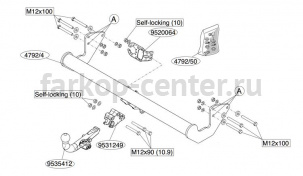 Фаркоп Brink для MERCEDES-BENZ VITO W639 2003-2014. Артикул 479200