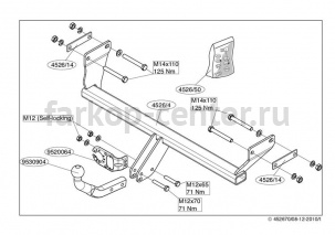 Фаркоп Brink для DODGE CALIBER 2006-2012. Артикул 452600