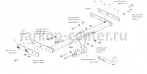 Фаркоп Bosal Russia для VOLVO XC70 2007-2016. Артикул 7011-A