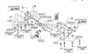 Фаркоп Brink для SUZUKI GRAND VITARA 2005-2016. Артикул 534900