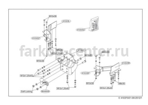 Фаркоп Brink для TOYOTA LAND CRUISER PRADO 120 2003-2009. Артикул 410300