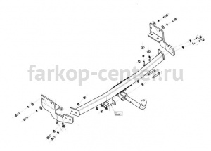 Фаркоп Bosal Russia для TOYOTA VENZA 2013-2017. Артикул 3085-A