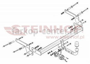 Фаркоп Steinhof для RENAULT LOGAN 2014-2019г. Артикул D-047
