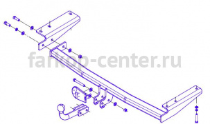 Фаркоп Bosal Russia для LEXUS RX 1998-2003. Артикул 3042-A