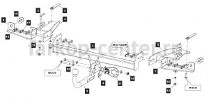 Фаркоп Baltex для CHEVROLET ORLANDO 2011-2019г. Артикул 04.2302.12