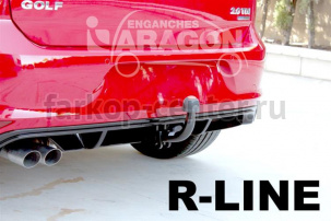 Фаркоп Aragon для VOLKSWAGEN GOLF 5 2003-2008. Артикул E6700DA