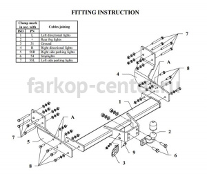 Фаркоп Auto-Hak для VOLKSWAGEN CRAFTER 2006-2017. Артикул D 34