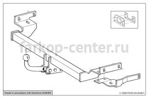 Фаркоп Brink для MITSUBISHI CARISMA 1995-2005. Артикул 298200