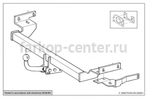 Фаркоп Brink для MITSUBISHI CARISMA 1995-2005. Артикул 298200