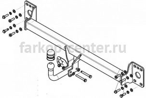 Фаркоп Motodor для VOLKSWAGEN TOUAREG 2002-2010. Артикул 92706-A