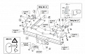 Фаркоп для RENAULT MASTER. Без выреза в бампере. пикап пикап двойные колеса с 2010 г.в.(кроме L2)