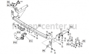 Фаркоп Brink для TOYOTA RAV4 2006-2013. Артикул 475400