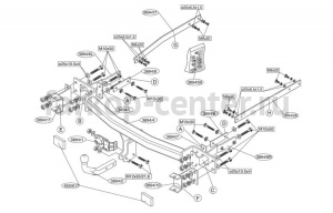 Фаркоп Brink для MERCEDES-BENZ E-CLASS W211 2002-2009. Артикул 389400
