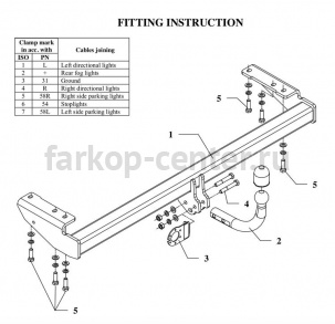 Фаркоп Auto-Hak для VOLVO XC70 2000-2007. Артикул L 25