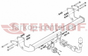 Фаркоп Steinhof для MERCEDES-BENZ VITO W447 2014-2019г. Артикул M-239