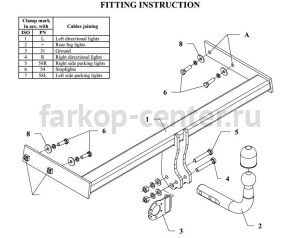 Фаркоп Auto-Hak для VOLVO V70 2000-2007. Артикул L20