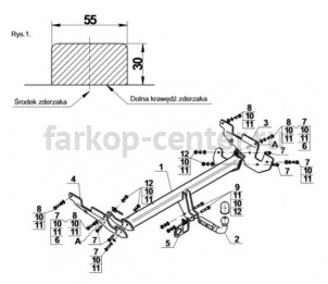 Фаркоп Steinhof для MAZDA CX-5 2011-2017. Артикул M-032