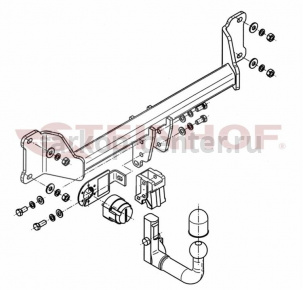 Фаркоп Steinhof для BMW X4 F26 2014-2019г. Артикул B-067