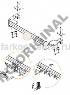 Фаркоп Aragon для CHEVROLET EPICA 2006-2012. Артикул E1001AA