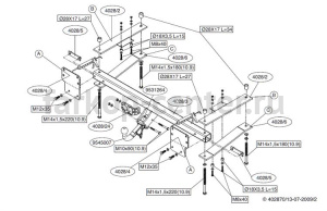 Фаркоп Brink для LAND ROVER RANGE ROVER 2002-2012. Артикул 402800