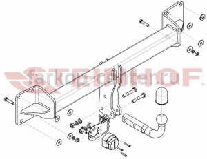 Фаркоп Steinhof для VOLVO XC90 2015-2019г. Артикул V-305
