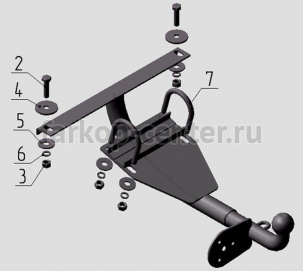 Фаркоп Avtos для KIA SPORTAGE 1995-2004. Артикул KI11